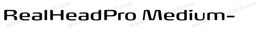 RealHeadPro Medium字体转换
